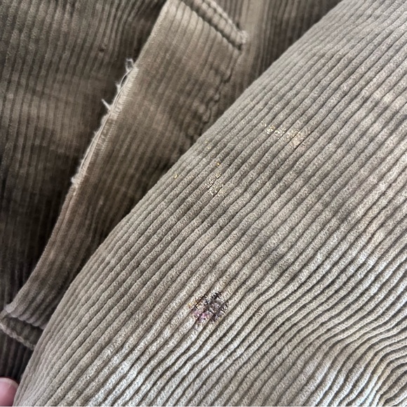 LAND-Y-LAZE Vtg 50-60s Wide Wale Corduroy Barn Coat Plaid Blanket Lined Mens M - Picture 13 of 13